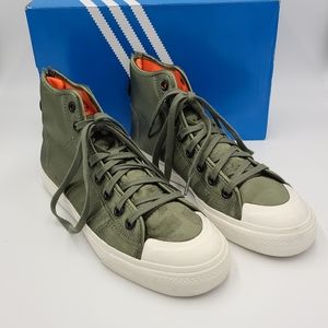 adidas Nizza Hi Rf High Mens Sneakers Size 10 'Legacy Green'
